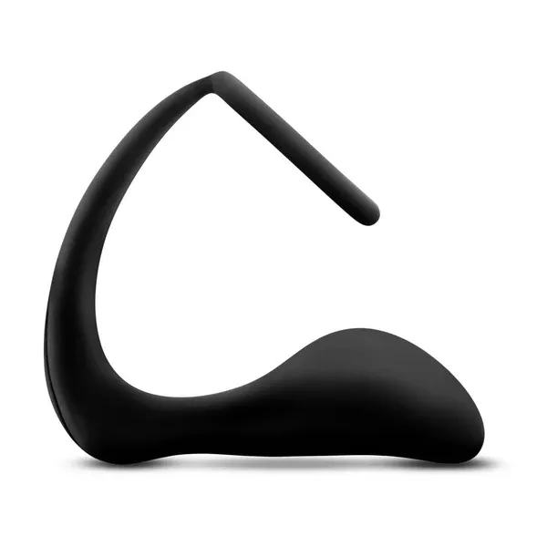 Anal Adventures - Platinum - Cock Ring Plug -Black