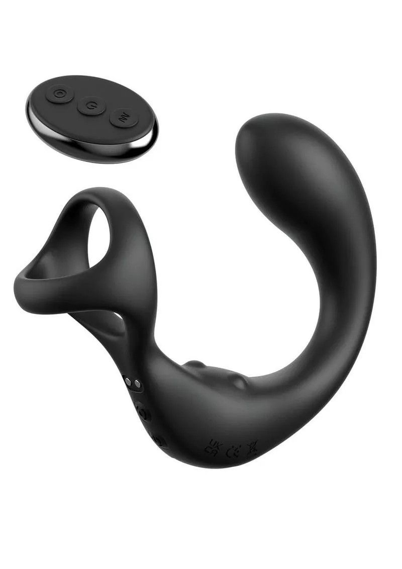 Anal Fantasy Elite Ass-Gasm Taint-Alizer Rechargeable Silicone Prostate Stimulator - Black - Shop Velvet Box Online