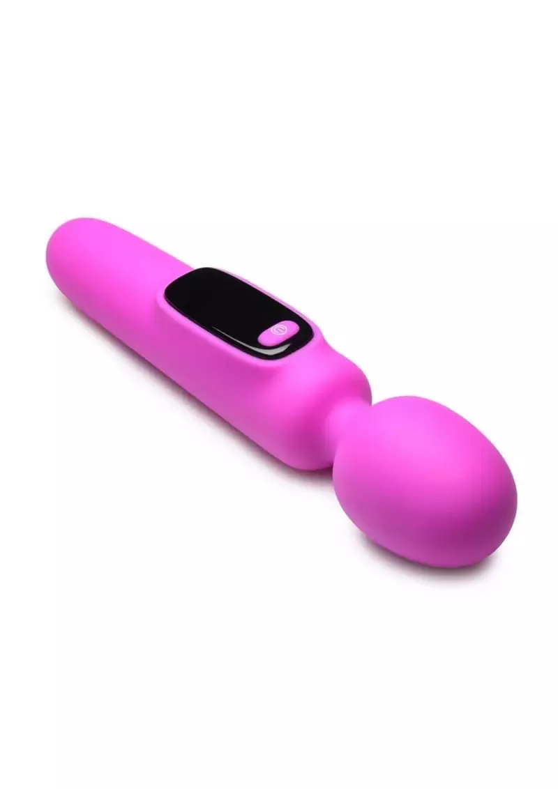 Bang! Digital Rechargeable Silicone Wand Vibrator - Purple from Cherry Pie Online