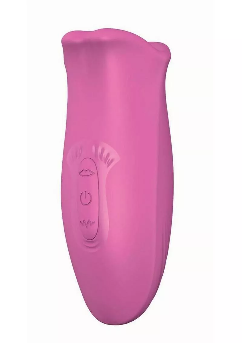 Clit-Tastic Tongue Licking Lover Rechargeable Silicone Stimulator - Pink - Shop Velvet Box Online