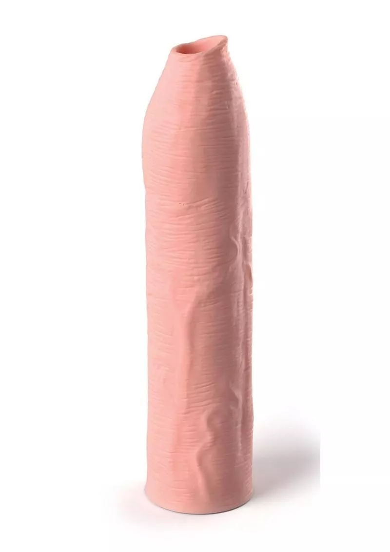 Fantasy X-Tensions Elite Silicone Uncut Extension Sleeve 7in - Vanilla - Shop Velvet Box Online