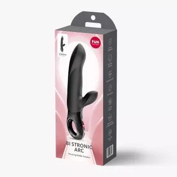 Fun Factory Bi Stronic Fusion Dual Action Pulsator Black