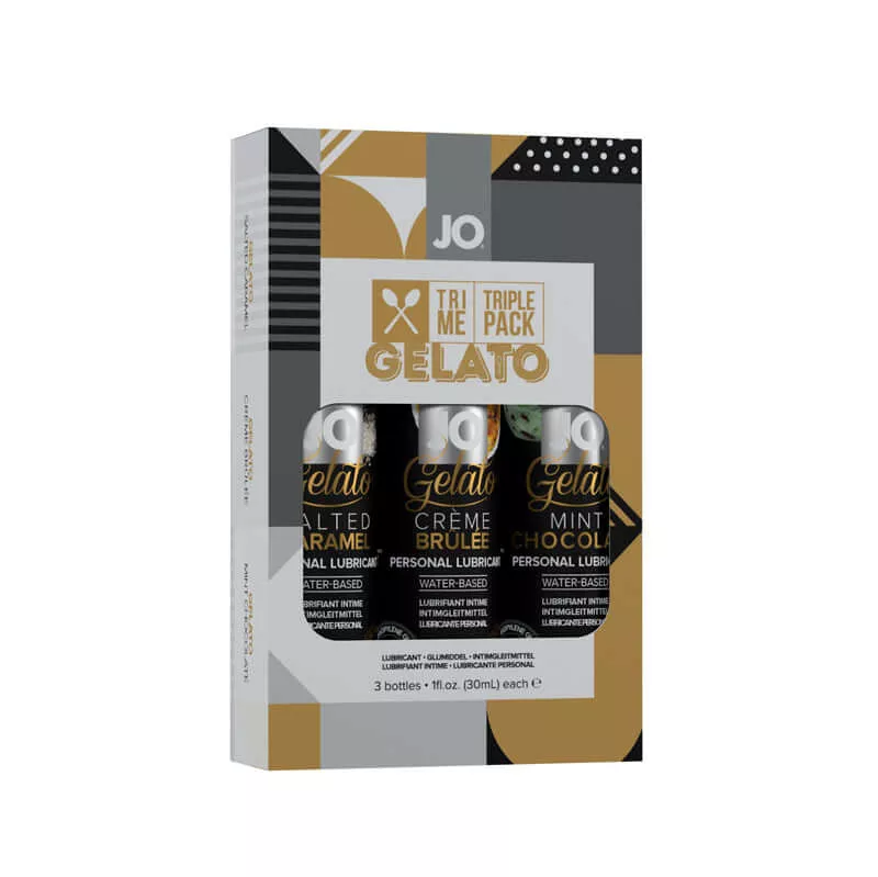 JO Tri Me Gelato Flavored Lubricant Triple Pack by System JO