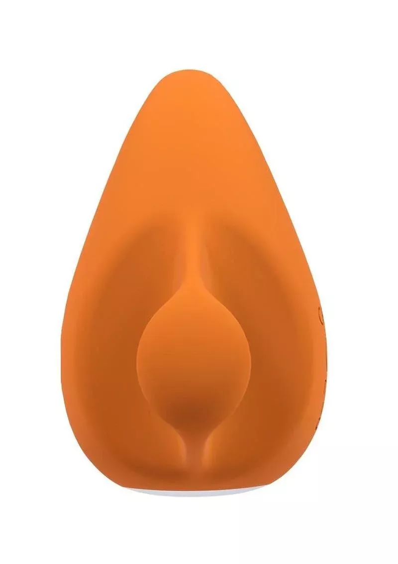 Loveline ErgoDrop 10 Function Rechargeable Silicone Vibrator - Orange from Cherry Pie Online