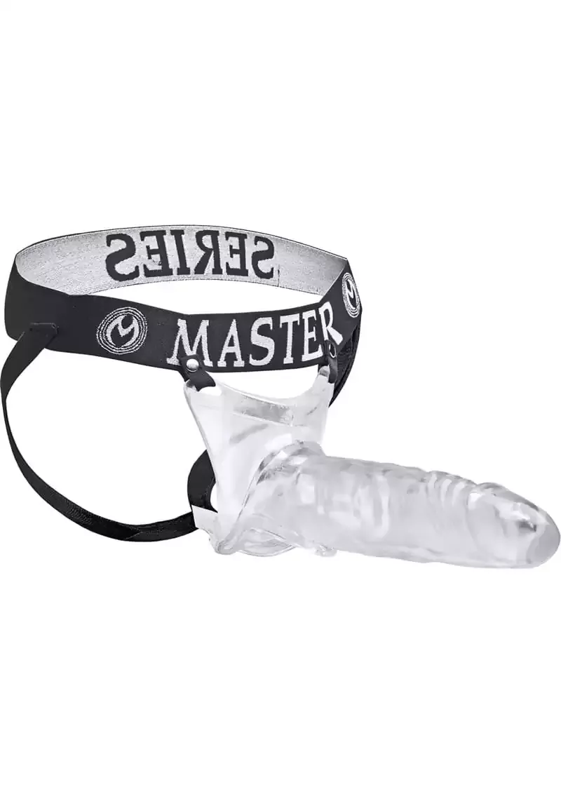 Master Series Grand Mambe Jock Style Cock Sheath Extra Large Clear 8.5 Inch from Cherry Pie Online