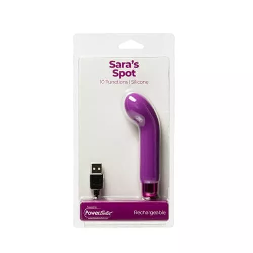 Powerbullet Sara's Spot 4 inches 10 Function Bullet Vibrator Purple