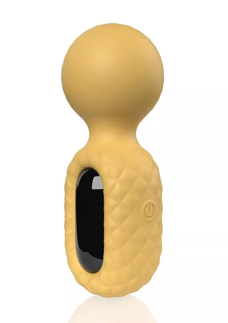 Screaming O Rebound Rechargeable Silicone Compact Power Wand - Bumblee Yellow from Cherry Pie Online