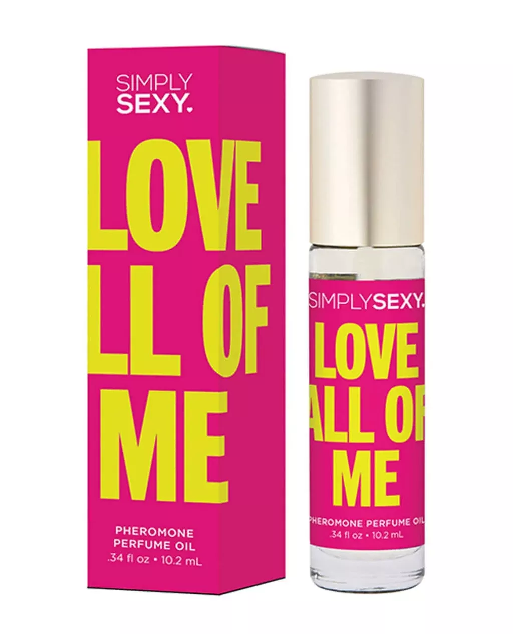 Simply Sexy Pheromone Perfume Oil Roll On - Love All Of Me, 0.34 oz - Tropical, Floral, and Woody Notes